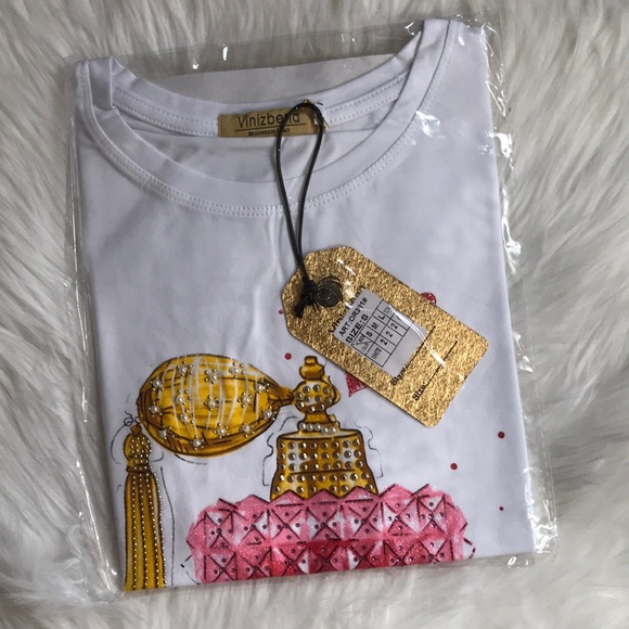 Vinizbena T-Shirt size S color white/pink - Picture 11 of 11